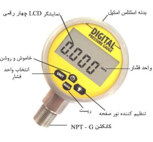 گیج فشار دیجیتال تحهیز صنعت